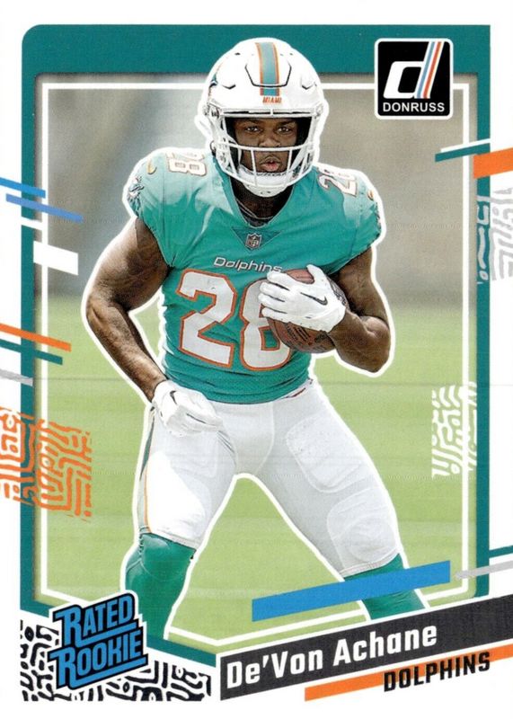 De'Von Achane Football Cards