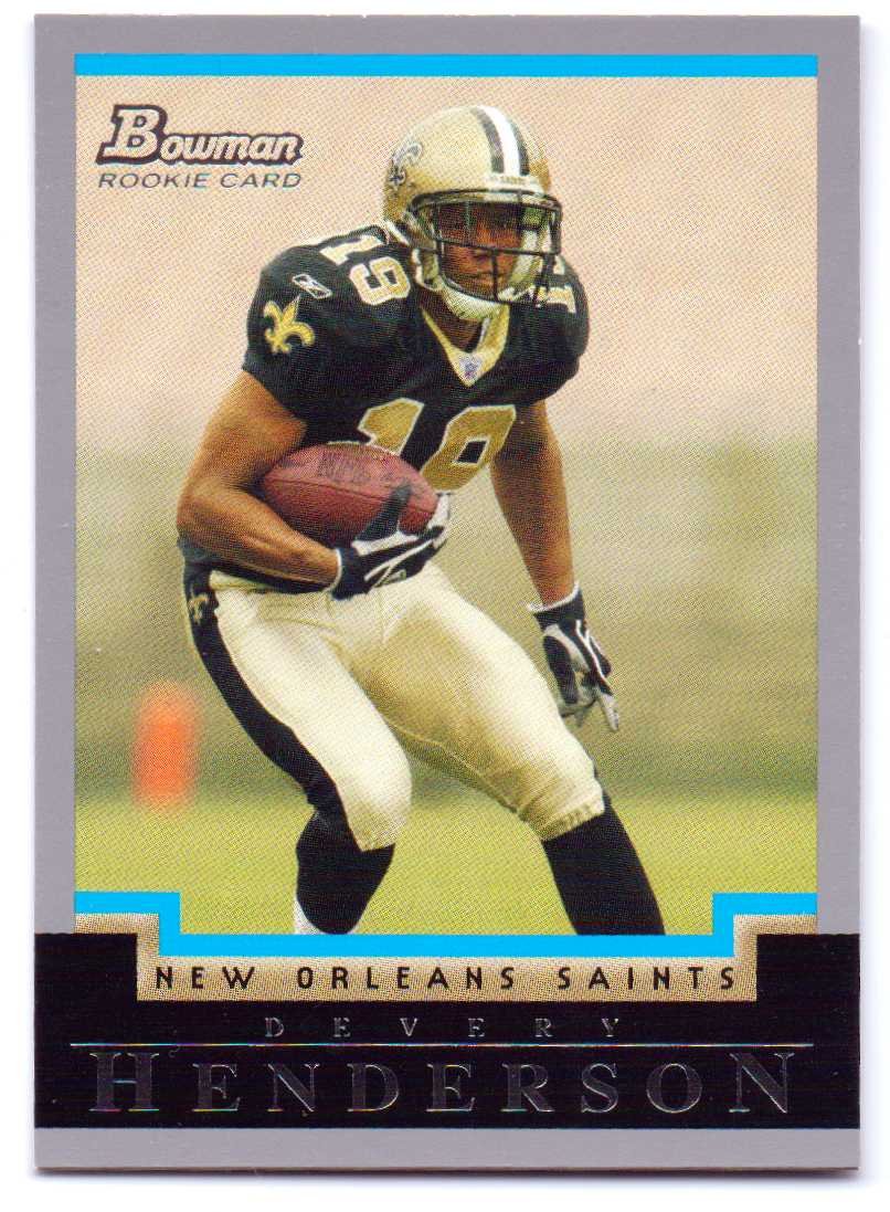 Devery Henderson Football Cards