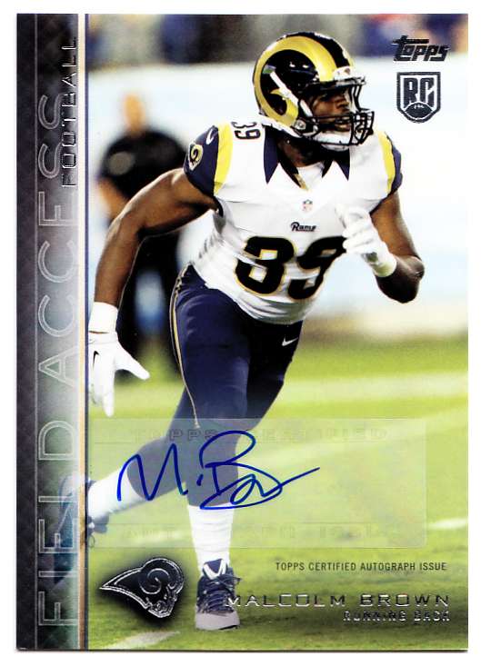 Malcolm Brown Football Cards Football Singles and Rookie Trading Cards