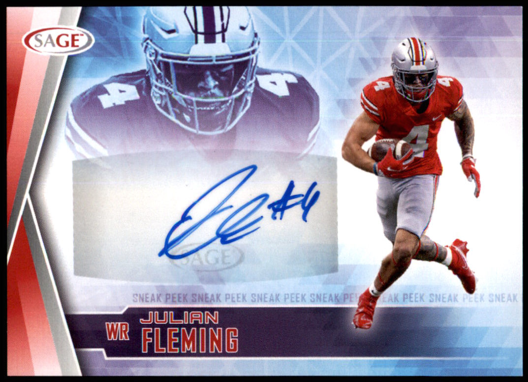 Julian Fleming Football Cards Football Singles and Rookie Trading Cards